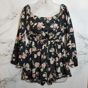 Floral Off Shoulder Romper